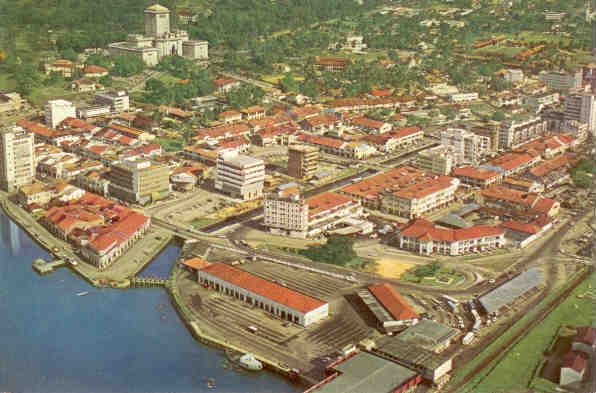 Johore Bahru, aerial view