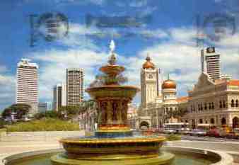 Kuala Lumpur, Merdeka Square fountain