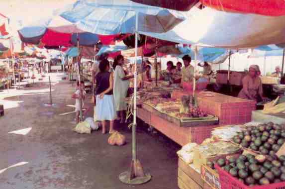 Labuan, market greetings