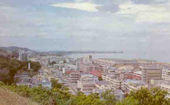 Kota Kinabalu, aerial view