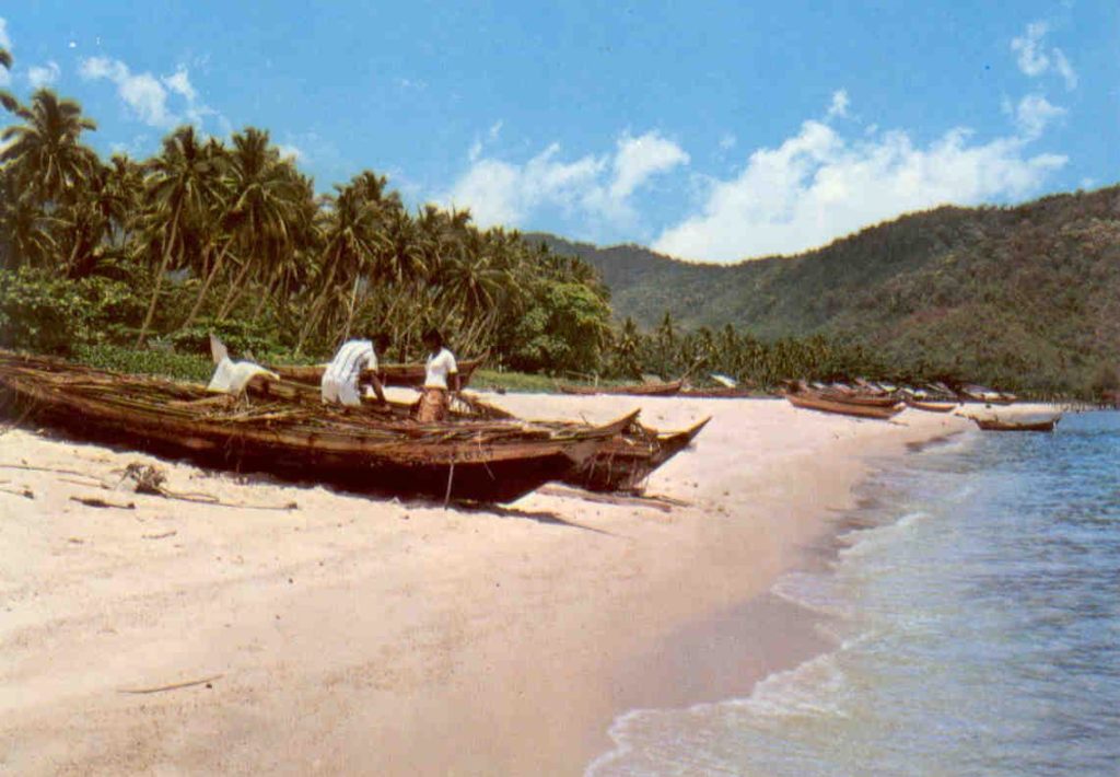 Penang, repairing a boat