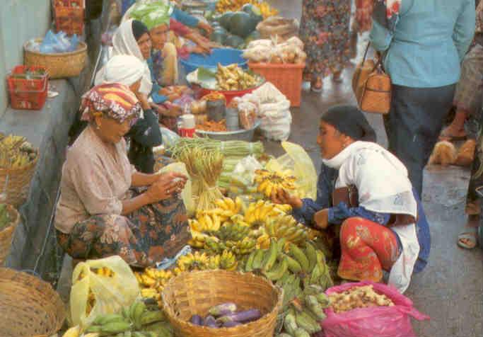 Kota Bharu, market scene