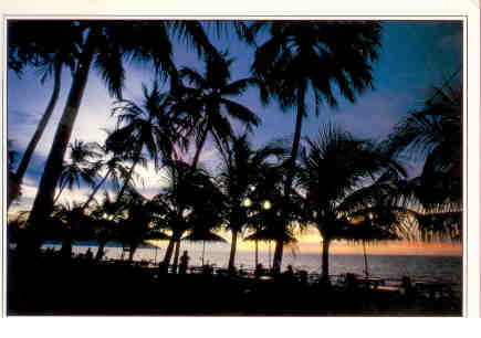 Penang, Batu Feringghi Beach, sunset