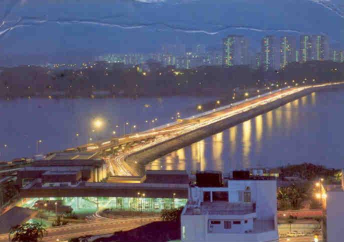 Johor, The Causeway, night