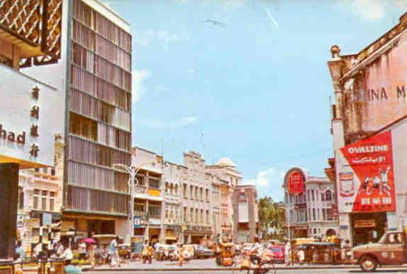 Kuala Lumpur, busy street scene