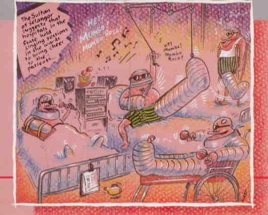 Cartoonist Lat, Hospital singing sessions