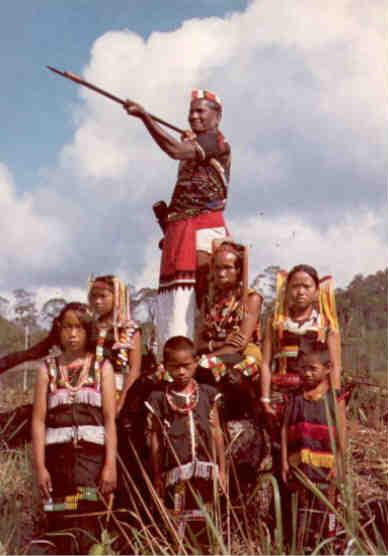 Sabah, happy Murut family