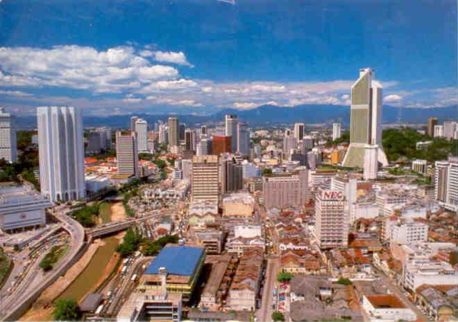 Kuala Lumpur, aerial view