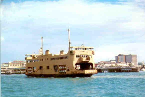 Penang, ferry boat plying