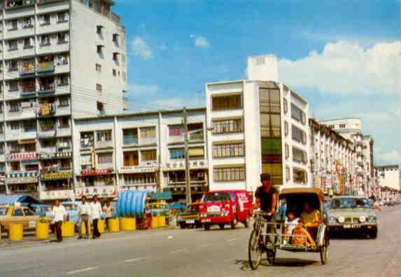 Johore Bahru, a busy street