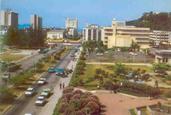 Kota Kinabalu, commercial centre with park
