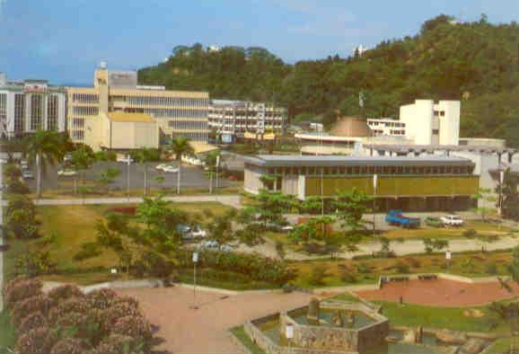 Kota Kinabalu, business centre with Court building