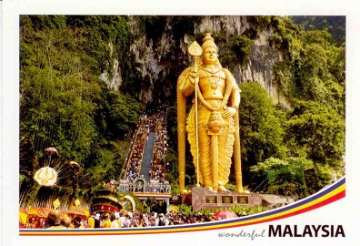 Batu Caves, Statue of Murugan