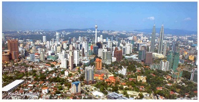 Kuala Lumpur, aerial view