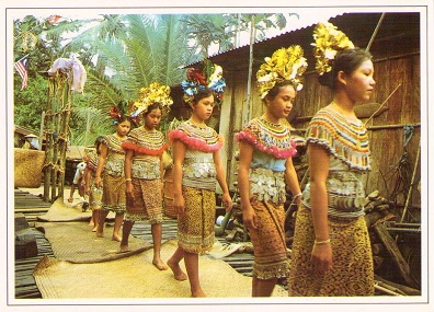 Iban girls at Gawai Kenyalang Celebration