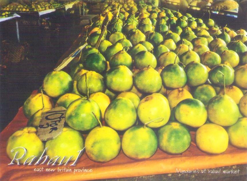 East New Britain Province, Rabaul – Mandarins at Rabaul market