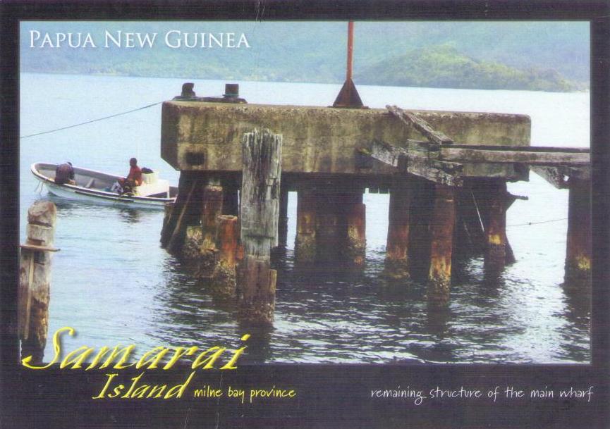 Milne Bay Province, Samarai Island – remaining structure of the main wharf