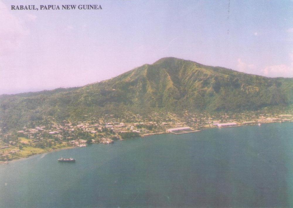 Aerial view of Rabaul Harbour