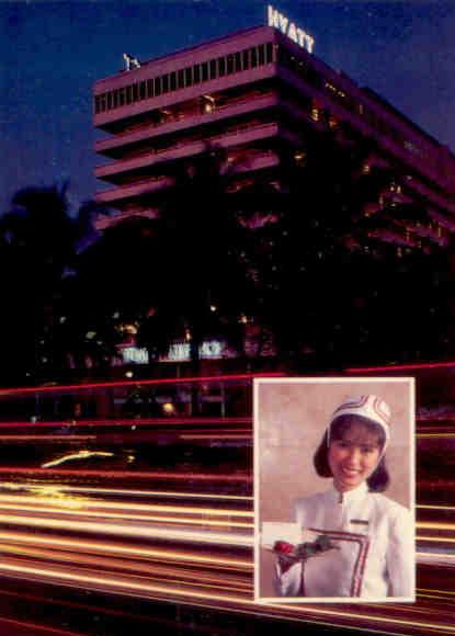 Manila, Hyatt Regency Hotel, night