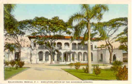 Manila, Malacanang, Executive Office of the Governor General
