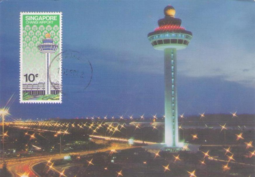 Night Scene of Changi Airport (Maximum Card)