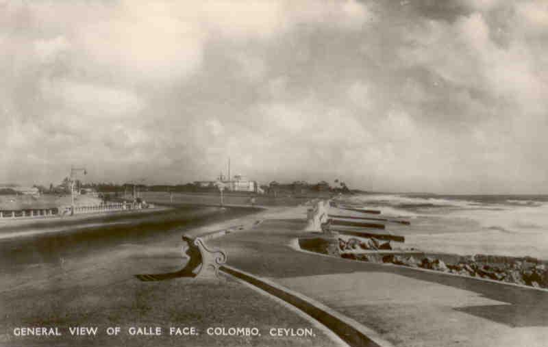 Colombo, General view of Galle Face