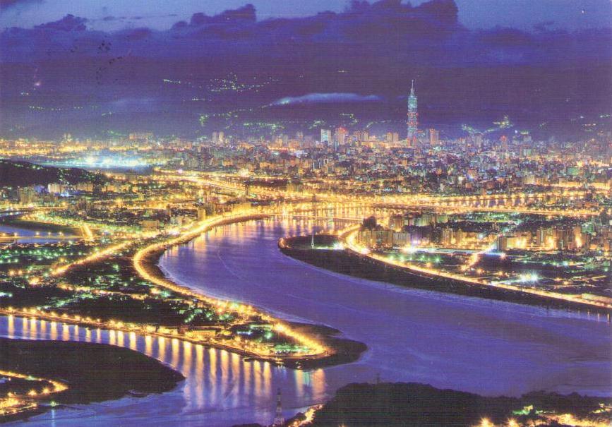 Night View of Taipei City