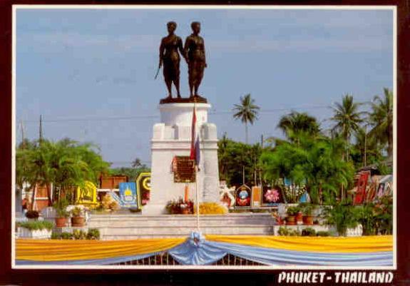 Phuket, Thao Thep Satri and Thao Srisunthorn statues