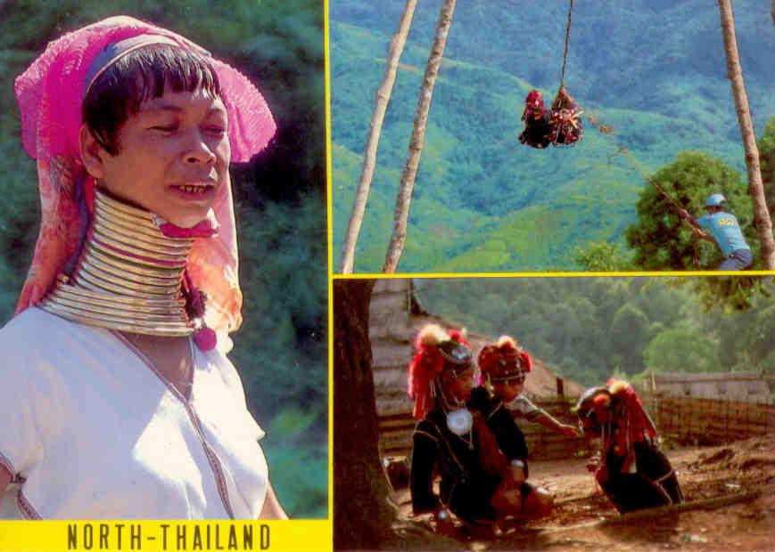 North Thailand, Karen woman and E-Kaw Hilltribe