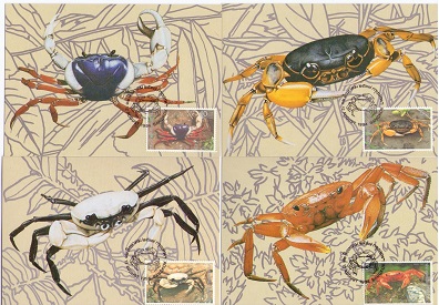 Crab (2nd Series) (Maximum Cards) (set of 4)