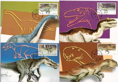 Dinosaurs (Maximum Cards) (set of 4) (Thailand)