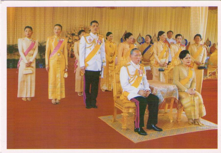 Royal family group, close-up (Thailand)