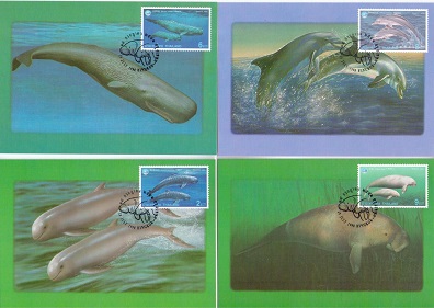 1998 International Year of the Ocean (Maximum Cards) (set of 4)