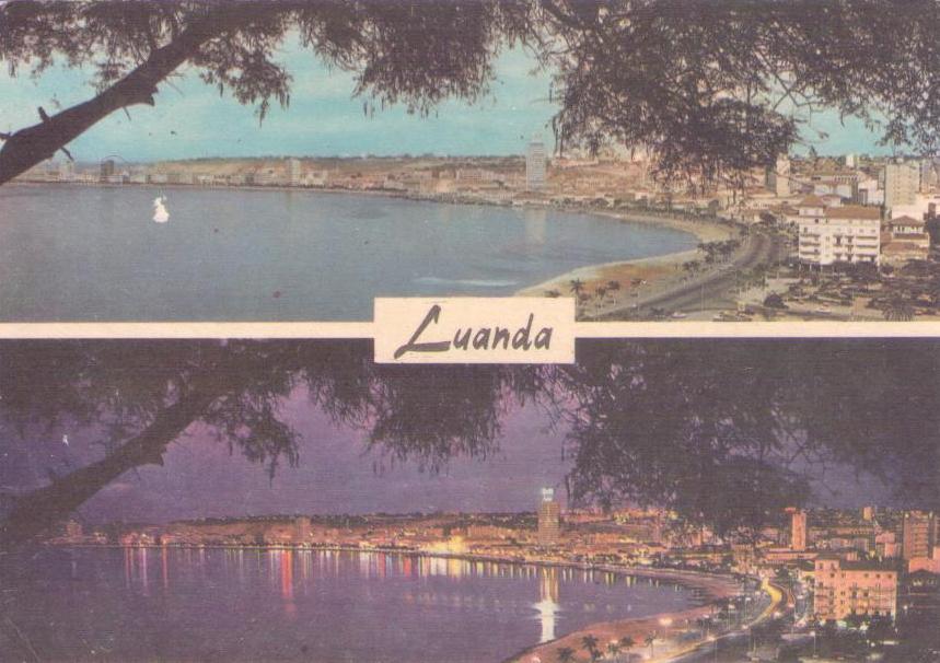 Luanda, Vista da Baia (day and night)