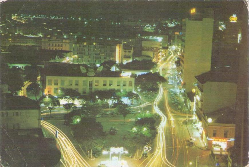 Luanda, aerial night view