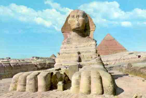 Great Sphinx of Giza and Pyramids