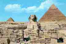 Great Sphinx of Giza and Khefren Pyramid