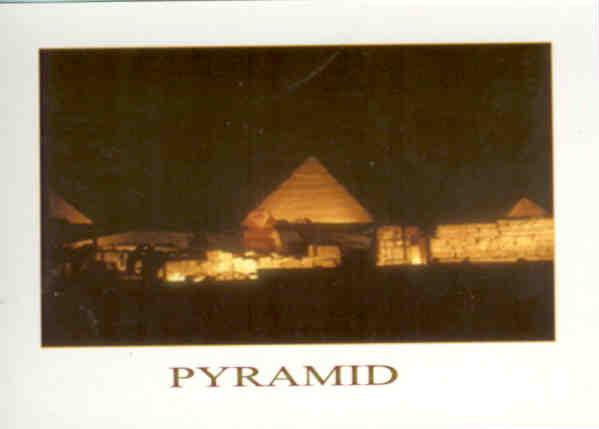 Pyramid at night (Egypt)