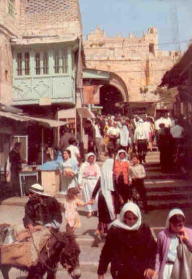 Jerusalem, Old City inside Damascus Gate