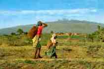 Village at foot of Mt. Kenya
