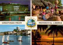 Greetings from Monrovia, multiple views