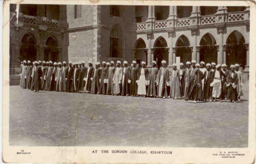 At the Gordon College, Khartoum