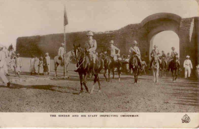 The Sirdar and his staff inspecting Omdurman