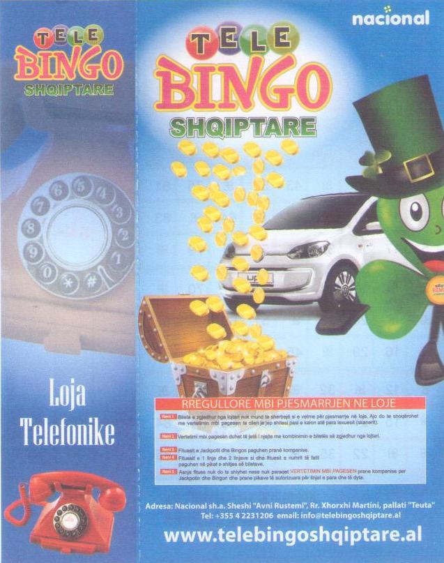 Tele Bingo ticket (not a postcard)