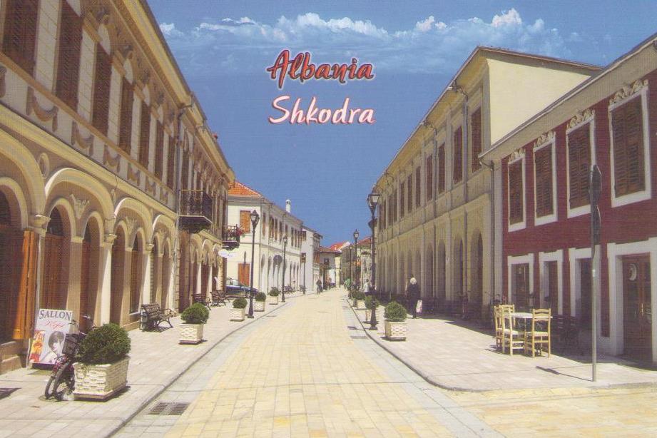 Shkodra, street view
