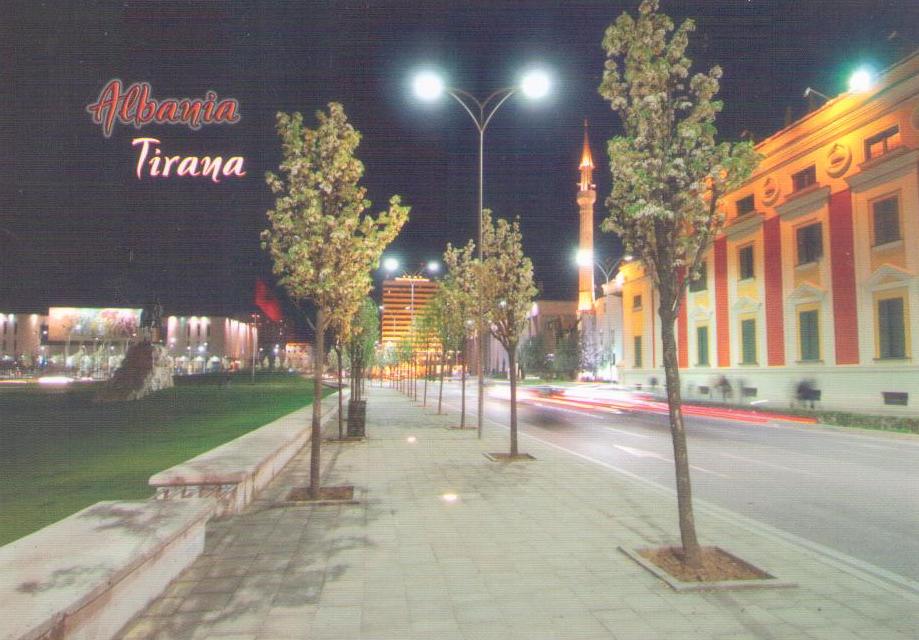 Tirana, night view