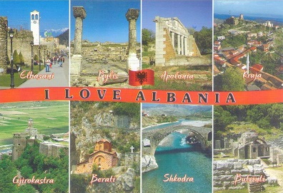 I love (flag) Albania, Culture Monuments