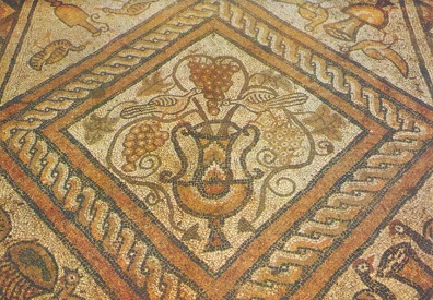 Pogradec, Fragment de mosaique de la basilique paleochretienne de Lin