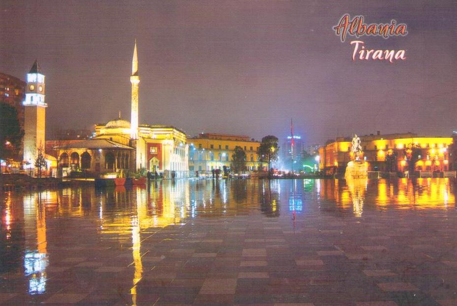 Tirana, night view