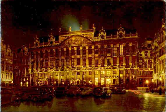 Brussels, House of the Dukes of Brabant by night